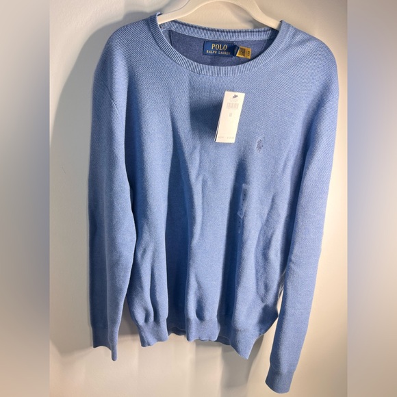 Ralph Lauren Men's Light Blue Crewneck Sweater